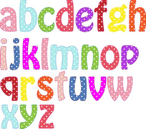 Clipart - Colorful Alphabet Lowercase