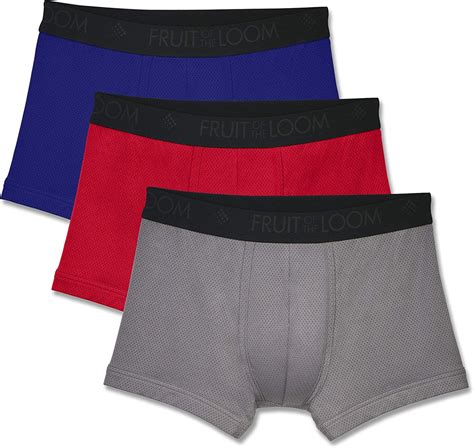 Fruit of the Loom Men's Breathable Boxer Briefs (Regular & Big Man) at ...