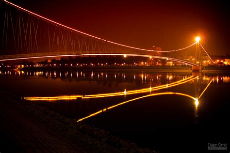 Osijek bridge by night | Dejan Simic | Flickr