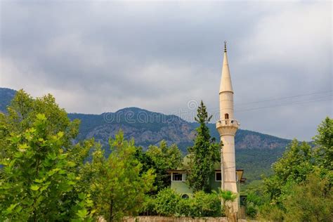 The Minaret is an Element of the Mosque in the Architecture of Islam. Background Stock Image ...