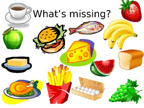 What's Missing? (Food Game)