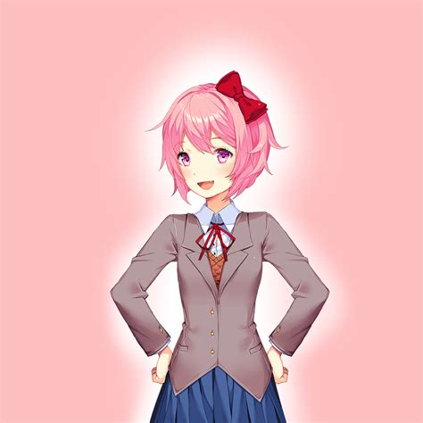 Natsuki also got some new styling tips from someone : r/DDLC