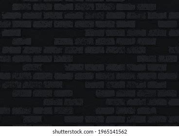 3d Render Black Brick Wall Wallpaper Stock Illustration 1965141562 ...