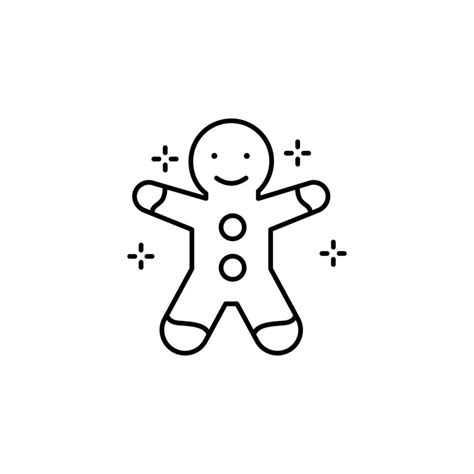 Gingerbread, cookie vector icon illustration 23037433 Vector Art at ...