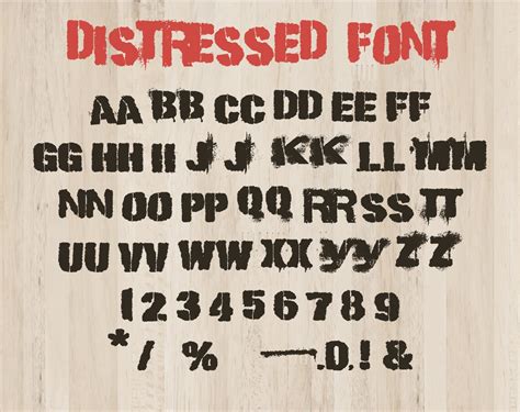 Distressed font svg Distressed alphabet letters svg Grunge | Etsy