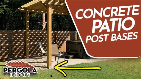 How to build a pergola on concrete patio - Builders Villa