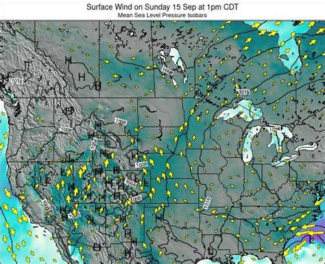 South-Dakota Surface Wind on Friday 24 May at 7am CDT