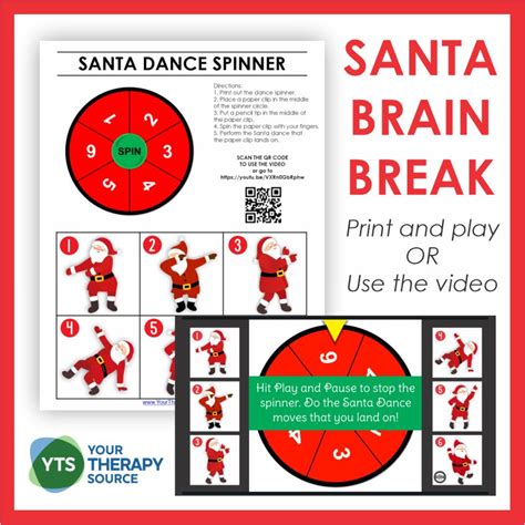 Santa Brain Break - Your Therapy Source