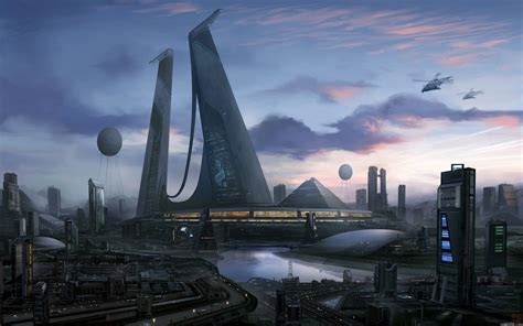 sci fi, Futuristic, City, Cities, Art, Artwork Wallpapers HD / Desktop and Mobile Backgrounds