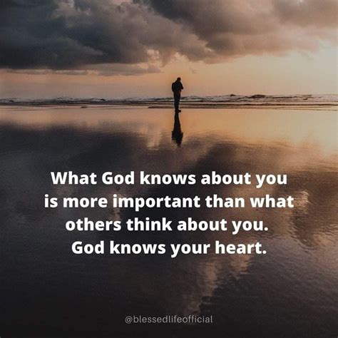 “What God knows about you is more important than what others think ...