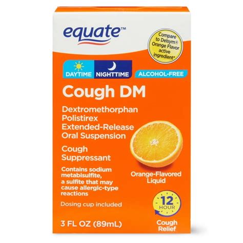 Equate Cough DM Extended-Release Oral Suspension, Orange Flavor, 3 fl oz - Walmart.com - Walmart.com