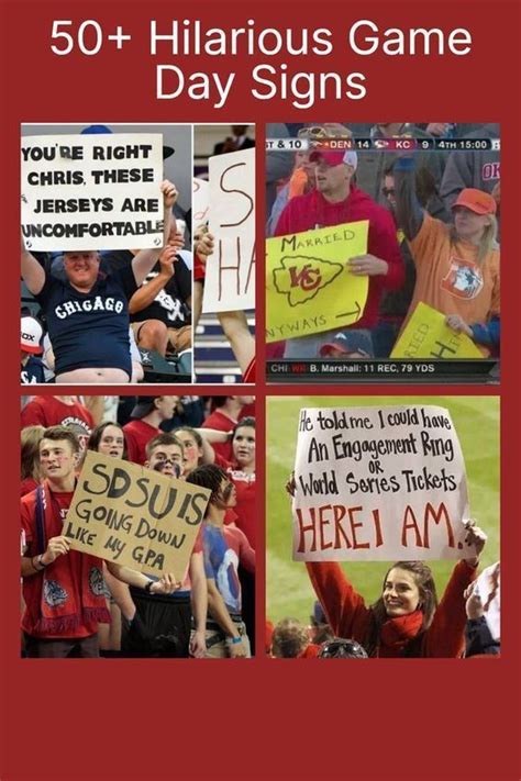 Game Day Signs So Funny They Deserve a Medal | Hilarious, Funny, World ...