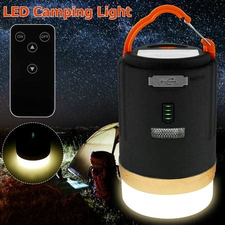 HOTBEST Camping Lantern Rechargeable LED Outdoor Camping Lamp with Remote Control Dimmable USB ...