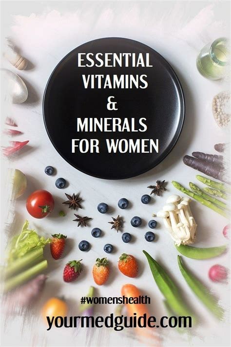 Essential Vitamins and Minerals for Women #WomensHealth | Nutrition, Health food, Health and ...