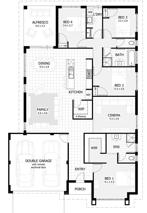 the floor plan for a two story house with three car garages and an attached living area