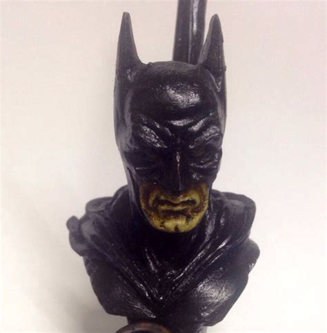 Batman Smoke Pipe Handmade by GeorgiaGlassWorks on Etsy