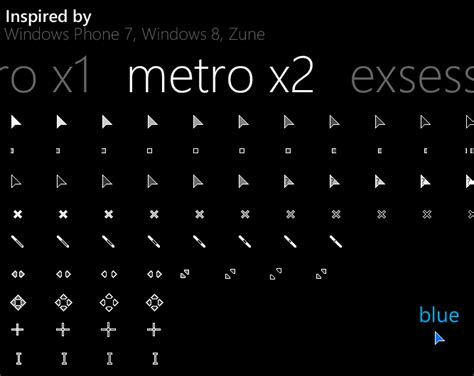 Metro X2 Cursor Pack - Enable Windows Theme Customization