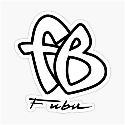 "FUBU FB LOGO (Black Version)" Sticker by galihyuyu | Redbubble