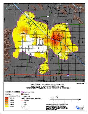 Arizona Geology: Updated land subsidence maps posted for Arizona basins