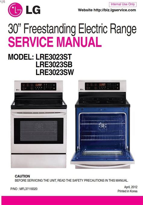 Pin on LG Oven Range Service Manuals