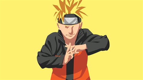 3840x2160 Resolution Naruto Uzumaki Minimal Art 4K Wallpaper - Wallpapers Den