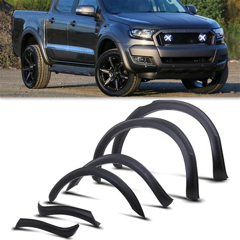 Buy JHCHAN Fits [2015-2022] for Ford Ranger Wildtrak Accessories Wheel Arch Kits T7 T8 XL XLT ...