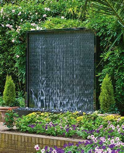 Outdoor modern water wall feature | Outdoor wall fountains, Water feature wall, Water wall fountain