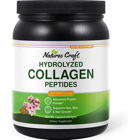 Hydrolyzed Collagen Peptides Protein Powder - Multi Collagen Protein ...