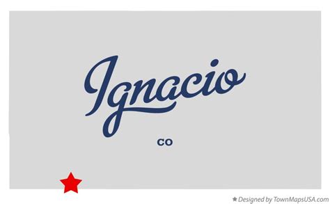 Map of Ignacio, CO, Colorado