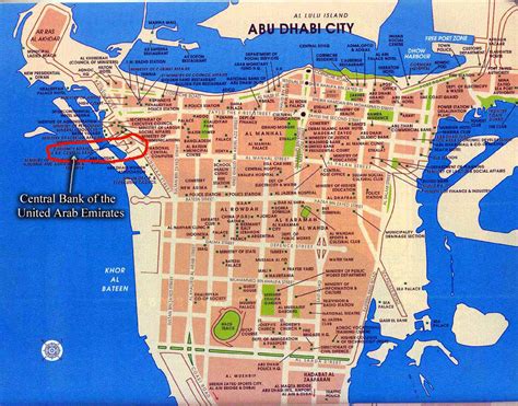 Abu Dhabi Street Names Map - Ansley Melloney