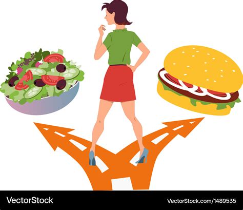 Healthy eating habits Royalty Free Vector Image