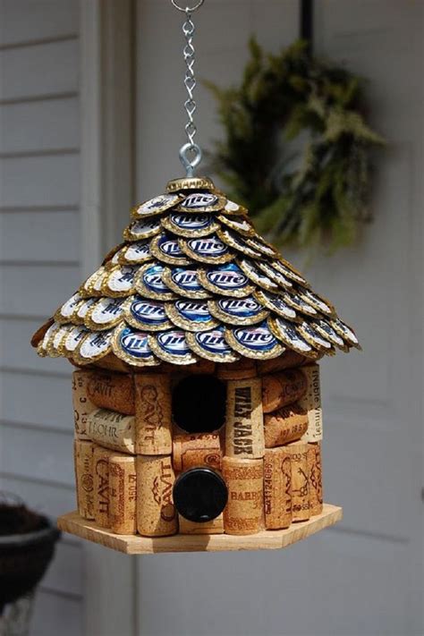 Adorable DIY Bird Houses That You Can Make By Recycling | Поделки из винных бутылок ...