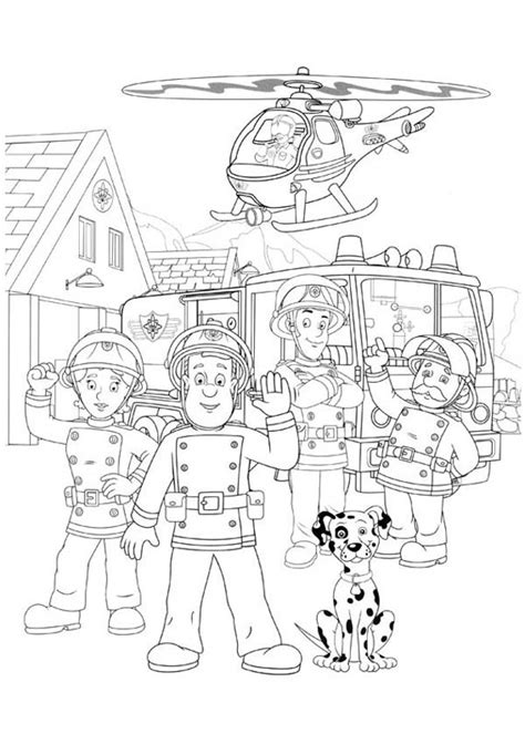 Fireman Sam For Kids Printable Free Coloring Pages - Motherhood