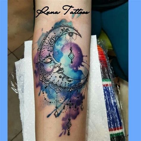 Pin by Siobhan Farrell on tattoos | Galaxy tattoo, Moon tattoo designs ...