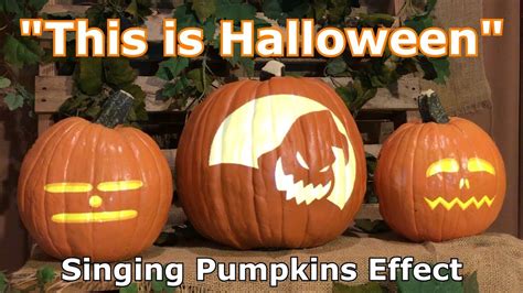 This is Halloween - Singing Pumpkins Effect Animation - YouTube