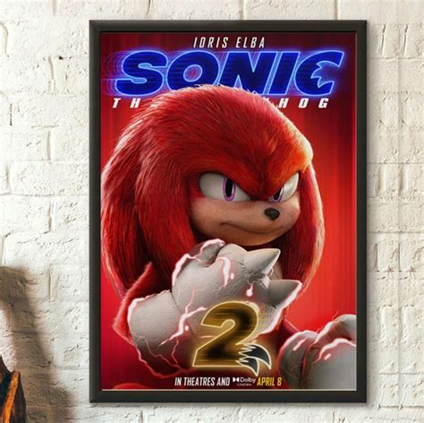 Sonic The Hedgedog 2 movie poster,Sonic 2 Wall Poster,Wall Decor Sonic Knuckles Tails Wall Art ...