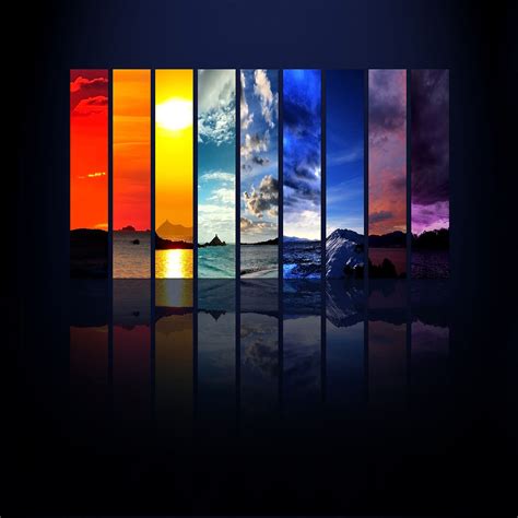 Rainbow Scenery iPad Air Wallpapers Free Download