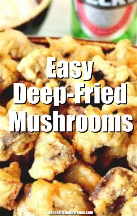 Beer Batter Fried Mushrooms Recipe - Kudos Kitchen by Renee