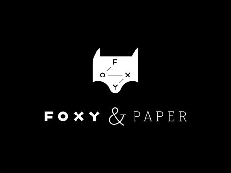 Foxy & Paper Logo by Evgeniya Vladykina on Dribbble