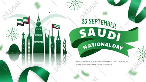 Saudi National Day Green And Simple Banner | PSD Free Download - Pikbest