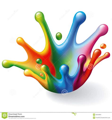 Splashes of color clipart - Clipground