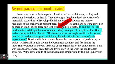 Counterclaim paragraph example and outline (Claim - Counterclaim ...