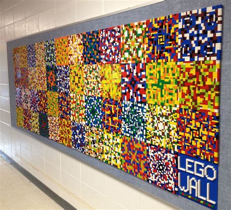 Our Lego Wall was Installed! - Dryden Art | Lego wall, Lego wall art ...