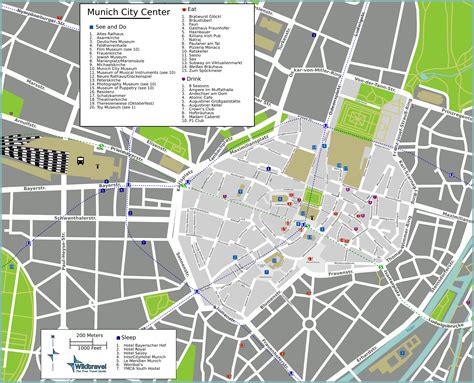 Munich tourist map - Full size | Gifex