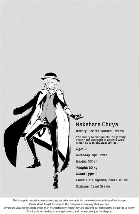 Bungo Stray Dogs | Chuya Nakahara - Ability: For The Tainted Sorrow ...