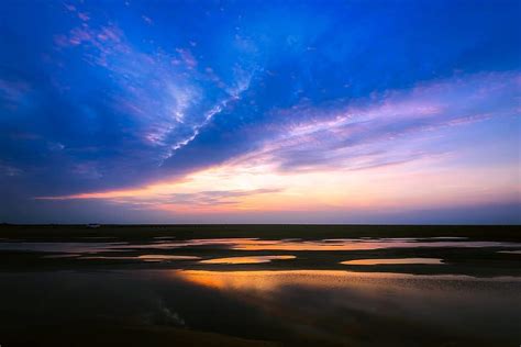 iceland, landscape, scenic, sunset, dusk, beautiful, sky, clouds, colors, colorful, marsh | Pikist