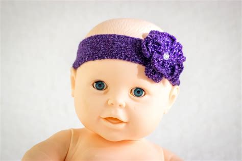 KNITTING PATTERN Baby Headband Knit Flower Headband Knit - Etsy