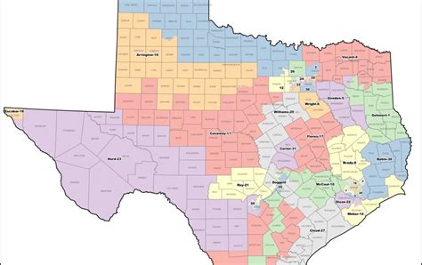 Texas Congressional Districts Map 2021 - Large World Map