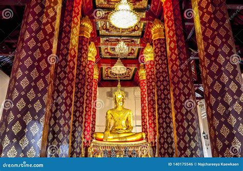 Golden Buddha in Tourist Places, Ayutthaya Province Stock Photo - Image ...