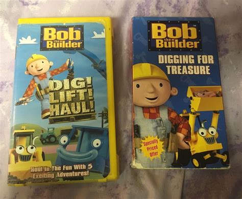 Bob The Builder Vhs Lot Digging For Treasure Dig Lift Haul Lots Of Episodes | Vhs cassette, Vhs ...